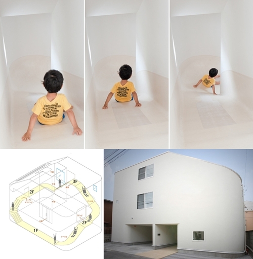 Casa con tobogán … por Level Architects
