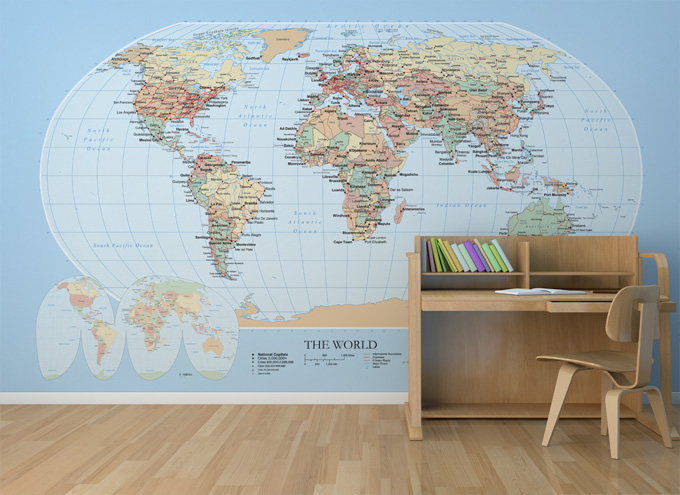 Clic clac foto…Murales infantiles con mapas