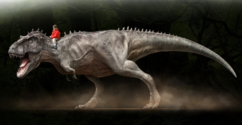 Dinoprints, la lámina de tu peque montando en dinosaurio