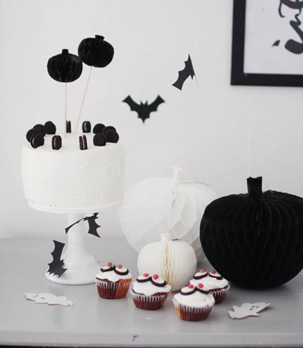 Fiesta de Halloween en blanco y negro