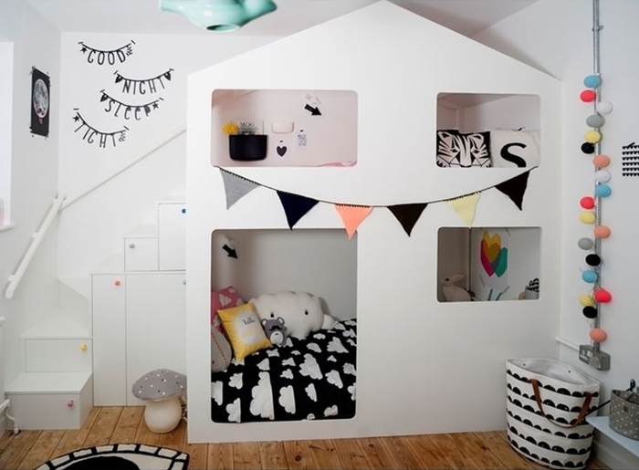 5 habitaciones blancas con pinceladas de color