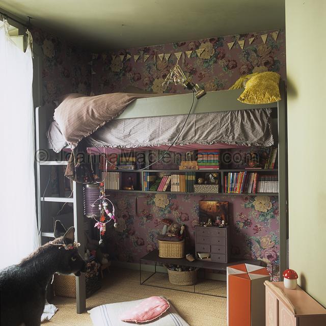 Dormitorios infantiles eclécticos en París