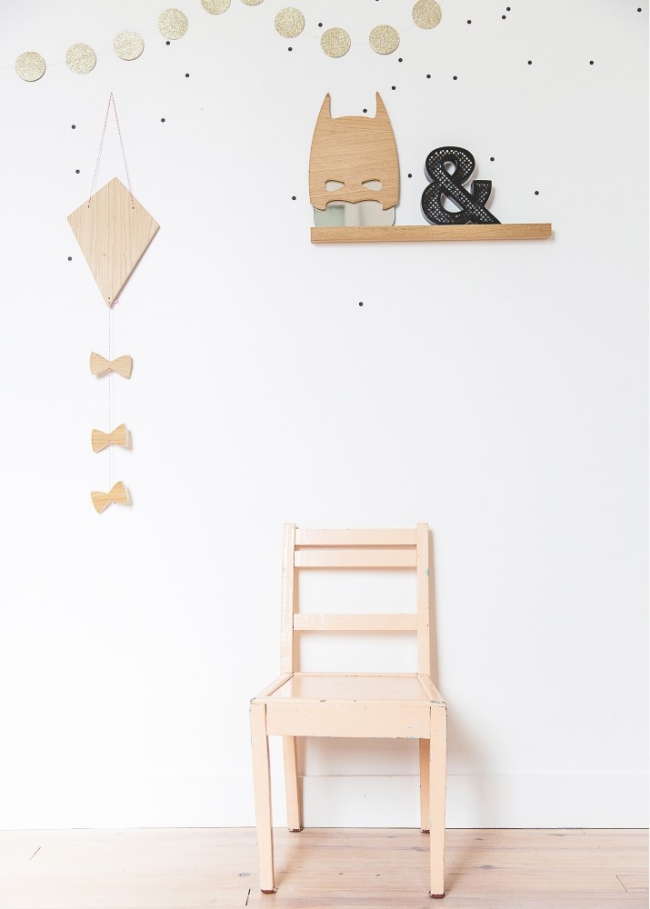 Detalles ideales en madera para las habitaciones infantiles