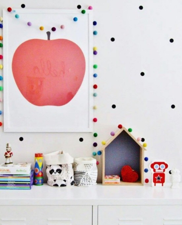 Ideas para decorar los cuartos infantiles con guirnaldas