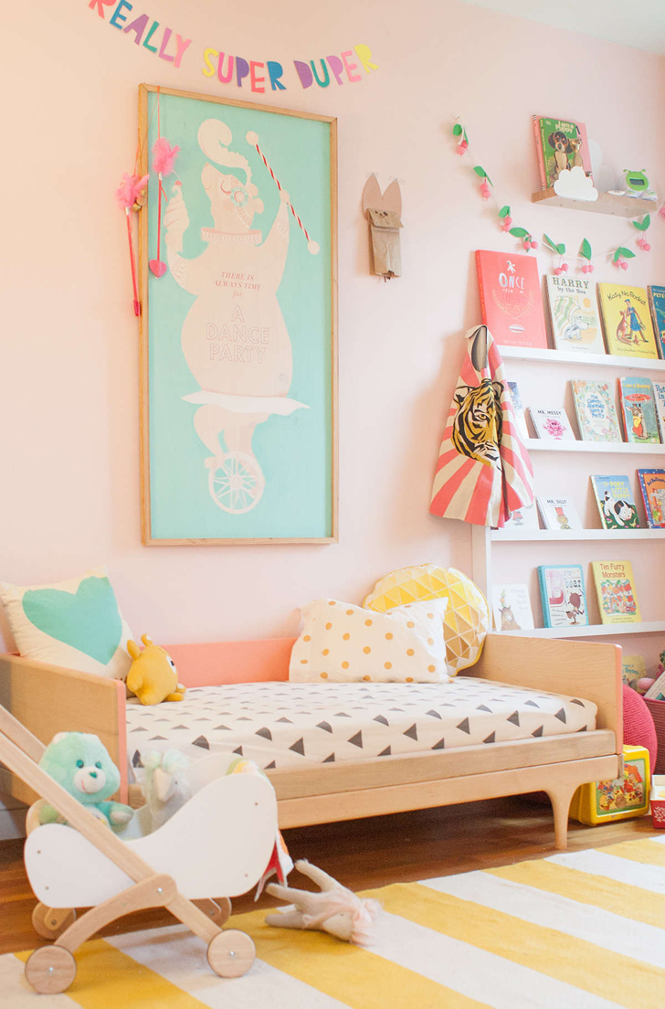 Inspiradora habitación en tonos pastel