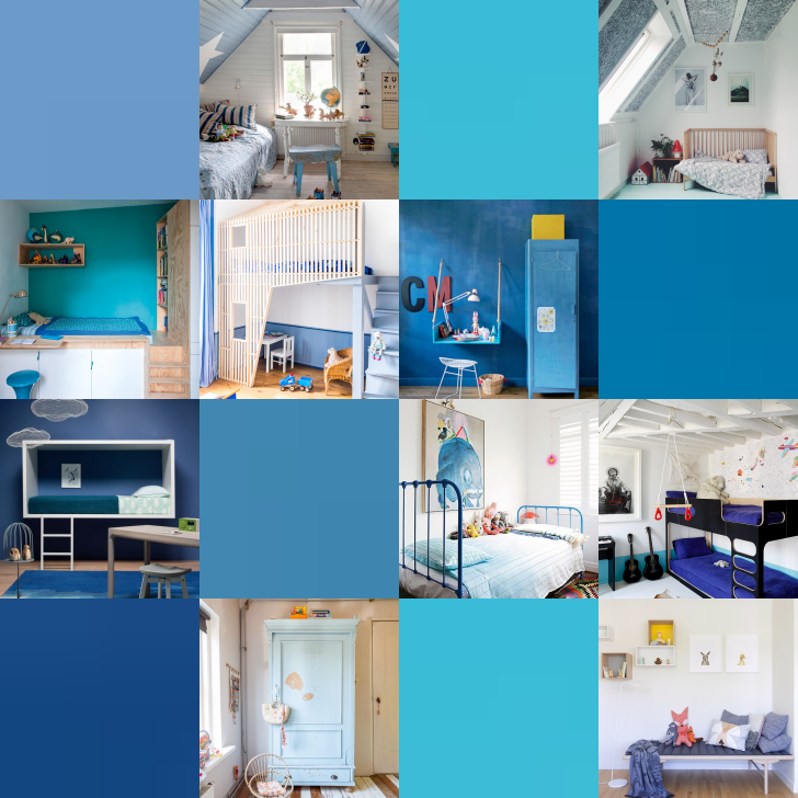 Hoy os traemos 9 Habitaciones de  Niños en color…¡Azul!