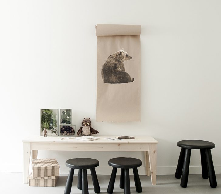 Muebles de Ikea para un cuarto inspirado en el bosque