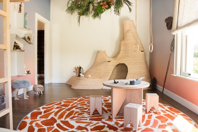 Un dormitorio infantil inspirado en un safari