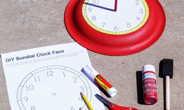 Manualidad infantil: un reloj solar