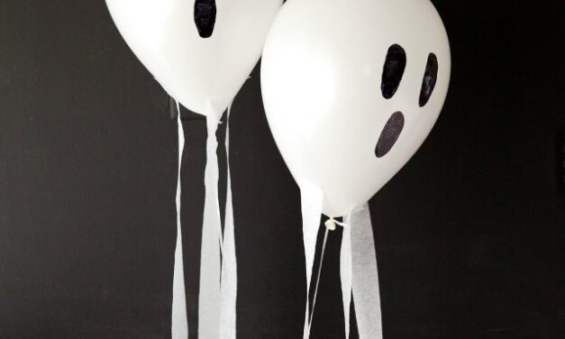 DIY: decorar con globos fantasma en Halloween