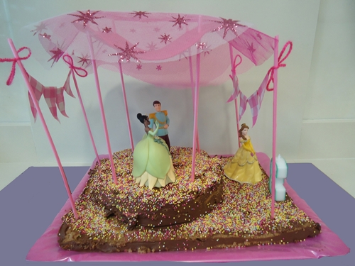 Una tarta ideal para una fiesta infantil de Princesas