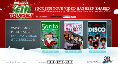 Elf Yourself, Vídeos para felicitar la Navidad de forma divertida.