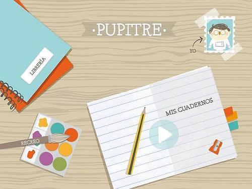 Pupitre, la aplicación infantil de Santillana para tablets.
