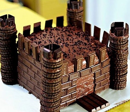 Castillo de chocolate fácil para tu fiesta infantil