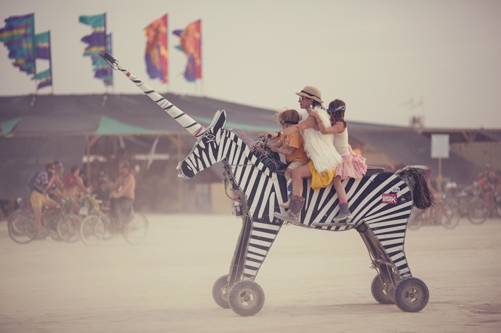 Burning Man, un festival también para niños