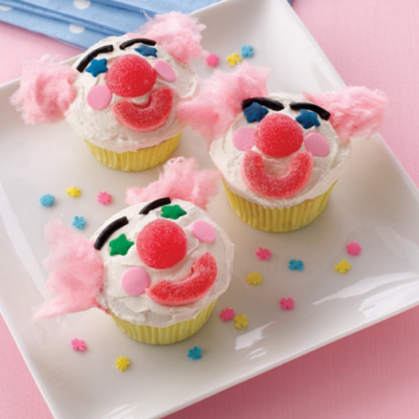 Cupcakes fáciles inspirados en el circo