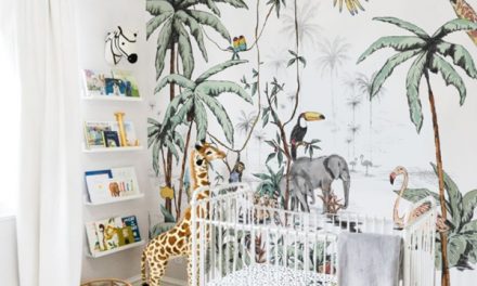 Dormitorio infantil con decoración exótica