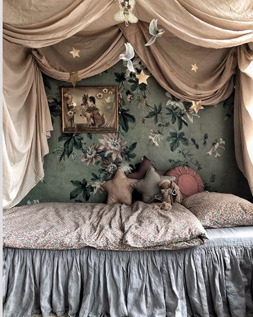 Dormitorios infantiles en Instagram: @gisellebergstrm