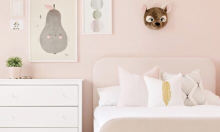 Preciosas habitaciones infantiles en rosa empolvado