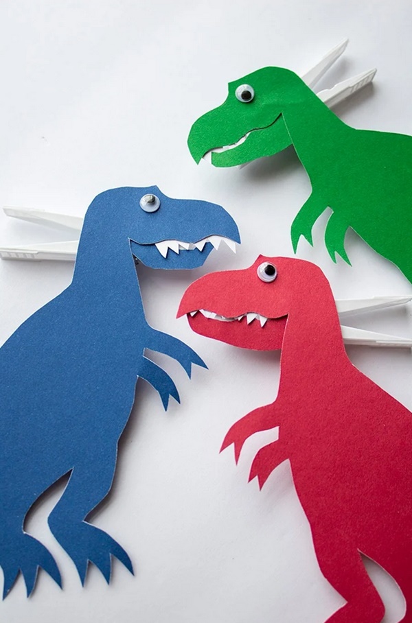 DIY infantil: un dinosaurio con dientes - DecoPeques