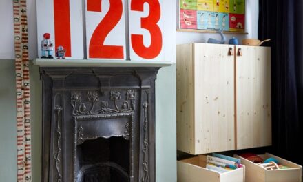 Una habitación infantil fresca con toques vintage