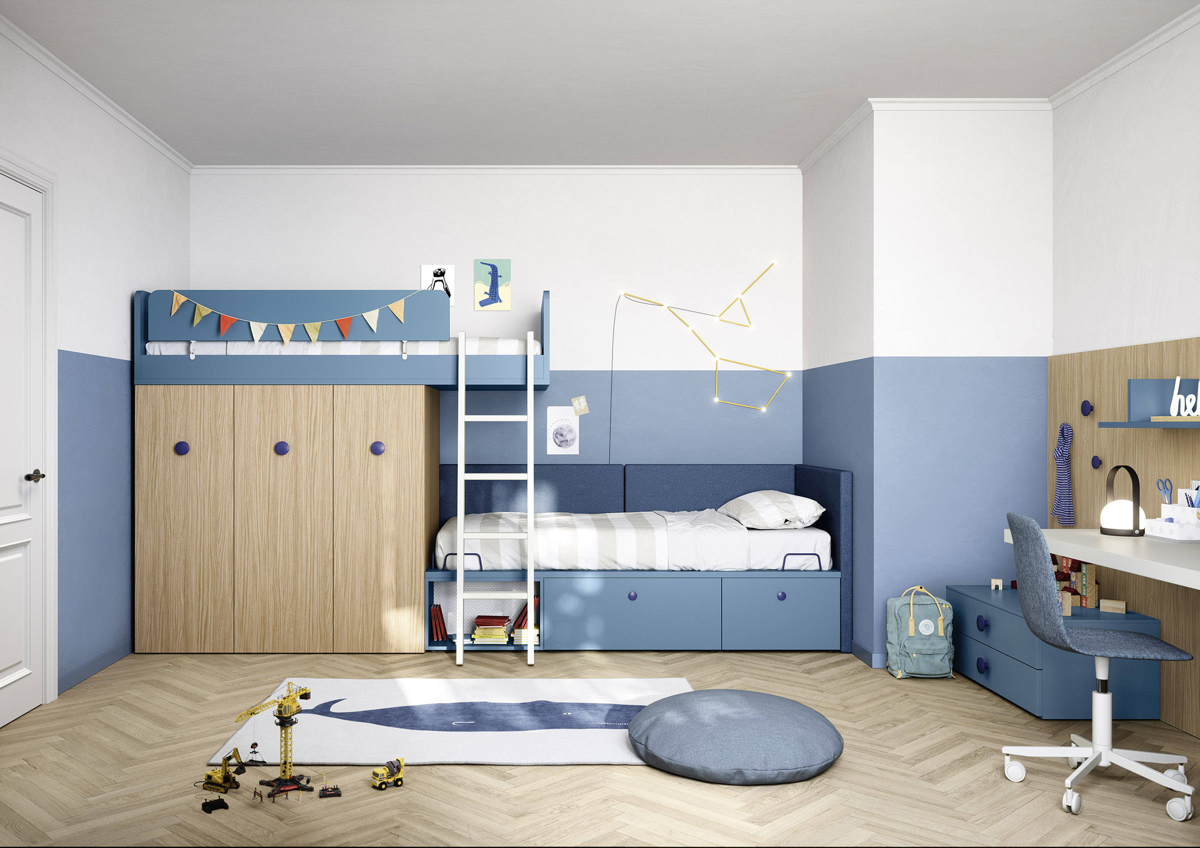 Cama Abatible para Niños - Twiddy - Nidi