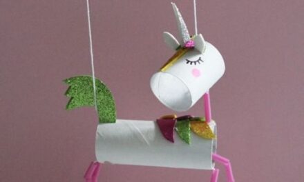 Manualidades infantiles: una marioneta unicornio