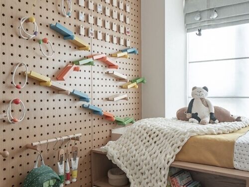 Tableros perforados para habitaciones infantiles