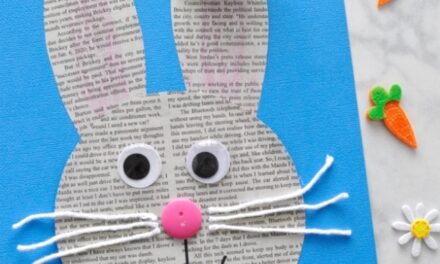 Manualidad infantil: un conejo con periódico