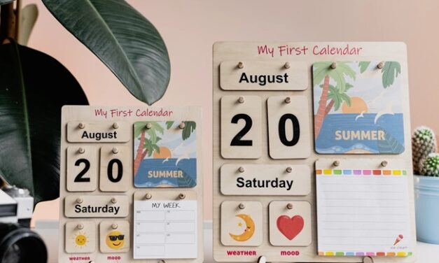 Aprender el concepto del tiempo: calendarios Montessori