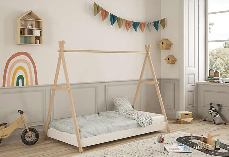 Camas bajas para niños : Aplica el método Montessori a su dormitorio •